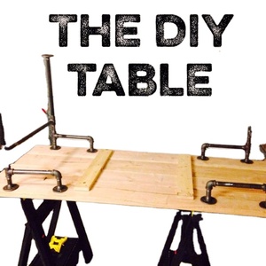 Đồ nội thất sắt dễ uốn sắt rèn ngoài trời tự làm Bàn cà phê công nghiệp với phụ kiện đường ống trang trí vườn đặt mặt bích sàn - Product Image 4