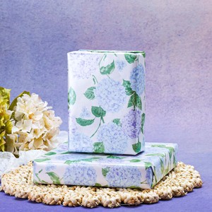Light Blue Purple Hydrangea Botanical Design Wrapping <b>Paper</b> For Wedding Favor Bridal Birthday Present Box Decoration - Product Image 5