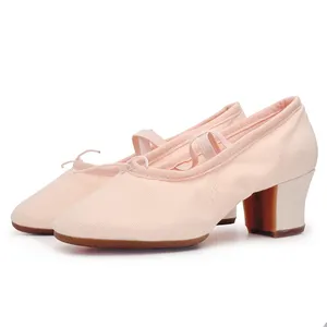 Ubber-zapatos de tacón alto de 5cm para mujer, zapatillas femeninas de suela plana para ballet y danza del vientre, 106