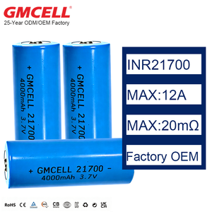 Factory Wholesale 3C 12A INR 21700 Cell 4000mAh Max20mΩ Lithium Ion Battery 3.6V~4.2V for E-Bike Battery Pack - Product Image 1