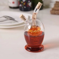 Bouteille en verre borosilicate de haute qualité, fabriquée à la main, étanche, sans BPA, grande capacité, résistante à la chaleur, pour l'alcool et les boissons, utilisation en voyage