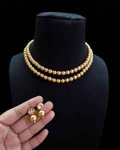 Conjunto de polki Kundan de calidad superior, cadena de cuerda, perla, piedra principal, Material de aleación, diseño tradicional elegante, novias, bodas - Product Image 5