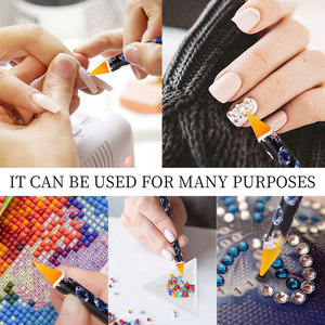 Lot de 12 stylos à points pour nail art, outils de prélèvement de strass en cire, de cristaux et de pierres précieuses, et de peinture - Product Image 4