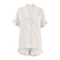Tendance 2025 qualité impression vêtements de détente 100% coton pyjamas ensemble été pyjamas pour Pijamas femmes ensemble