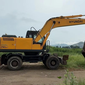 Excavadora Hidráulica de Ruedas Usada Hyundai R210W-7 de 21 Toneladas con Motor, Engranajes y Bomba Cummins - Product Image 1
