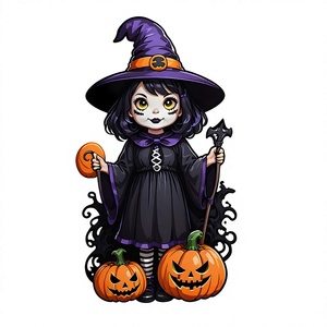 Tuile de cils en acrylique pour fille magique durable avec porte-pince magnétique Marque privée Halloween avec logo et porte-colle - Product Image 1