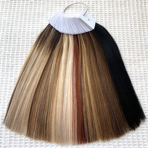 Estensioni personalizzate all'ingrosso dei capelli umani vietnamiti russi della fabbrica con i campioni dell'anello di colore e l'etichetta di Logo - Product Image 5