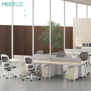 Tủ văn phòng bàn làm việc bàn nội thất 4 người phân vùng hiện đại nhiều người 8 người Máy Trạm - Product Image 2