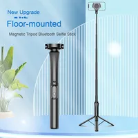 Trépied sans fil magnétique de 150 cm de long compatible avec les téléphones mobiles iPhone 16 15 Pro Max, bâton de selfie, support de trépied