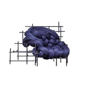 Designer moderne art créatif tissage <span class=keywords><strong>loisirs</strong></span> fauteuil inclinable canapé chaise maison villa hôtel en forme de canapé torsadé - Product Image 1