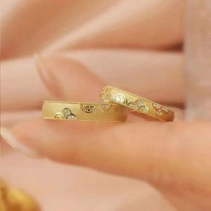 Anillo De Acero Inoxidable Chinese Double Happiness Gold Plated <b>Rings</b> Engagement <b>Ring</b> Set Adjustable <b>Couple</b> <b>Rings</b> for Valentine - Product Image 4