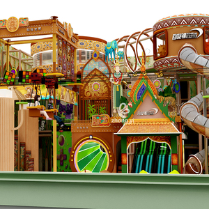 Đầy Màu sắc nghịch ngợm lâu đài trong nhà sân chơi mềm bằng gỗ trung tâm chơi với Slide bóng hố & Mê Cung cho trẻ mới biết đi cho trung tâm mua sắm - Product Image 5