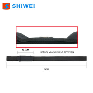 Sangles de musculation Shiwei, entièrement noires, en coton épais, avec support pour les poignets, pour l'entraînement en salle de sport - Product Image 5