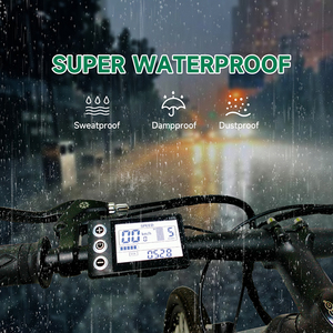 คอมพิวเตอร์จักรยานไฟฟ้าพร้อมหน้าจอ LCD S866 ABS 24V 36V 48V แผงควบคุมการขี่จักรยานกันน้ำ IP65จอ LCD - Product Image 5