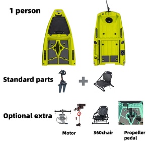 Kayak de Pesca Modular LSF de 3/2 Secciones para 1-2 Personas, Multifuncional, con Aleta/Propulsor/Motor - Product Image 4