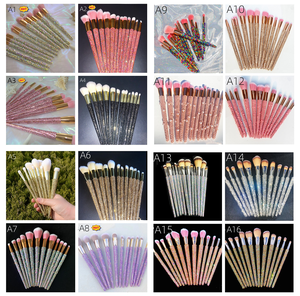 Private Label 12 Ensembles Bling Pinceau De Maquillage Strass Pinceau De Maquillage Outils De Haute Qualité 12 Pièces Ensemble Diamant Pinceau De Maquillage - Product Image 2