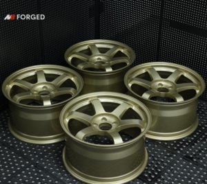 ล้อทองปลอมแปลง MN 5X120 5X114.3 18นิ้ว <span class=keywords><strong>Te37</strong></span>แข่งรถ Volk จำลอง SL สำหรับ Tesla รุ่น S jdm E90 E46 BMW - Product Image 1