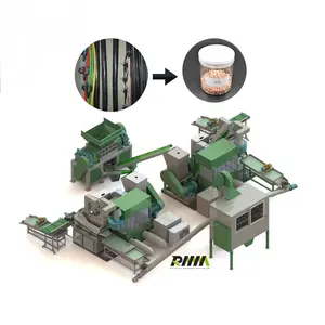 Mesin granulasi tembaga kawat otomatis untuk bungkus tembaga plastik daur ulang dan tembaga pemisah produksi daur ulang Li
