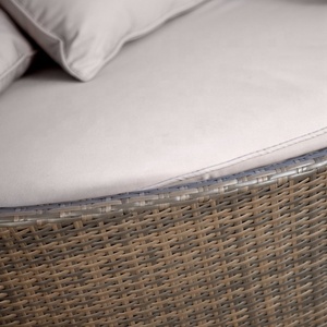 เฟอร์นิเจอร์หวายกลางแจ้งพร้อมเบาะรองนั่งทรงกลมใช้ทั่วไปเตียงอาบแดด - Product Image 5