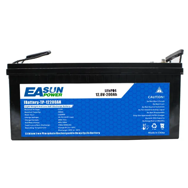 12V 50Ah 100Ah 200Ah 300Ah 400Ah Battery Pack Lifepo4 for Solar System RV Electric Car Scooter Motorcycle Boat