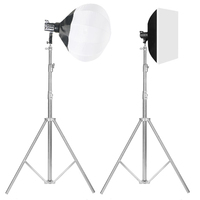 Trépied robuste en acier inoxydable de 2,8 m avec ressort amortisseur pour studio, éclairage LED, photographie, vidéo, boîte à lumière, flash, réflecteur