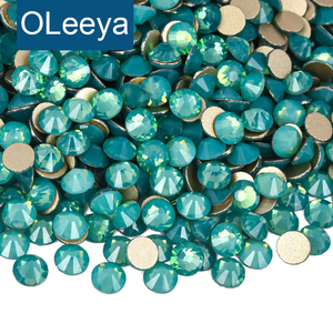 Oleeya Venta al por Mayor SS3-SS30 1440 Piezas Cristales de Imitación Dorados de Base Plana sin Fijación en Caliente para Decoración de Uñas y Lazos - Product Image 1