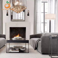 Canapé de salon en tissu de design haut de gamme, style cascade, avec accoudoirs et coussins moelleux, écologique, pour villa et appartement