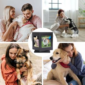 Wooden Pet Ashes Box Keepsake Cremation <strong>Urns</strong> Funeral for Dog <strong>Cat</strong> Ashes Pets Memorial <strong>Urns</strong> With Photo Frame - Product Image 3