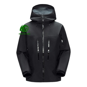 Veste imperméable coupe-vent en nylon à membrane PU, 3 couches, entièrement scellée, avec doublure en mesh, personnalisable OEM, idéale pour le trekking, le ski et les aventures. - Product Image 2