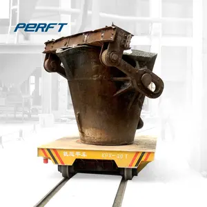 Dökümhane fabrika taşıma sistemi ağır sıcak Metal 5 Ton kepçe taşıma sepeti