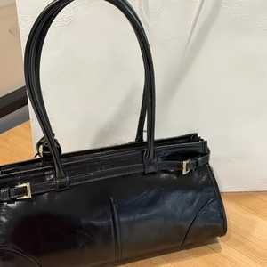 Sac à main de luxe en cuir véritable pour femme, sac à bandoulière rétro en cuir PU imperméable, sac fourre-tout décontracté et polyvalent pour femme - Product Image 2