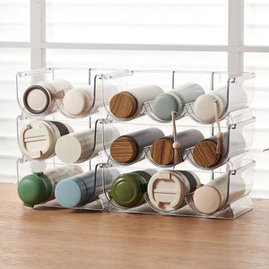 Organizzatore bottiglia di acqua <span class=keywords><strong>trasparente</strong></span> titolare per armadio, organizzazione Tumbler, conservazione della <span class=keywords><strong>cucina</strong></span> per gli accessori - Product Image 3