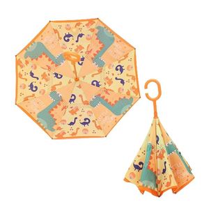 Reverse Folding C Handle Reversible Automatic Windproof <b>Foldable</b> <b>Umbrella</b> for Kids - Product Image 3