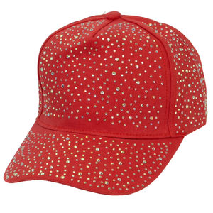 Casquette de baseball style designer avec strass, style urbain, en tissu courant, décontractée, vente en gros d'usine - Product Image 1