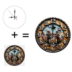 Round Wooden <b>Wall</b> <b>Clock</b> 25x25cm Plain Design <b>Silent</b> Non Ticking Household Hanging <b>Clock</b> - Product Image 1