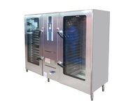 Four combiné commercial à écran tactile intelligent - 18 plateaux, conception au gaz Rational pour une cuisson professionnelle