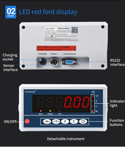 KH-HTW-<span class=keywords><strong>B6</strong></span> 30-120kg độ chính xác cao thép không gỉ với LED chỉ số nền tảng quy mô băng ghế dự bị có trọng lượng quy mô - Product Image 5
