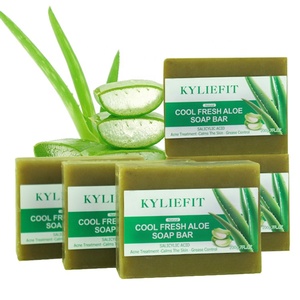 Savons dégraissants 200g à marque privée OEM ODM, parfum frais citron et aloe vera, nettoyants <span class=keywords><strong>anti</strong></span>-acné, savon artisanal pour le bain - Product Image 3