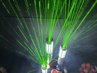 Bouteille de champagne LED Flash Stick avec lumière de projecteur laser à deux têtes pour les fêtes de Noël-Club Bar Sparkler Effect