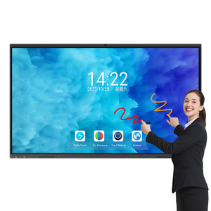 65 75 86 98 110 Inch Pen Finger Touch Interactive Flat Panel 4k Lcd Digital Interactive Smart Boards for Schools Teaching - Product Image 1