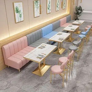 Restaurant Sets Modern Pink Restaurant Sofa Cafe Table And Chairs Furniture Set Restaurant Booth Tables