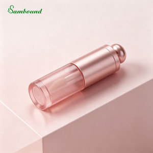 Custom 6.3ml Polygonal Lip Gloss Tube with Silicone Tip <b>Pink</b> Eco-Friendly PET Injection <b>Bottle</b> - Product Image 5