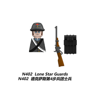 Mattoncini di Plastica Personalizzati per Costruzioni Militari, Soldato dell'Unione della Guerra Civile Americana, 14° Reggimento di Fanteria Volontaria del Connecticut, Mattoncini Fai-da-Te - Product Image 3