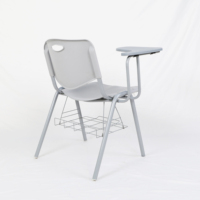 Chaises de formation scolaire, chaise d'écolier avec tableau d'écriture, chaise d'école en plastique pour la formation