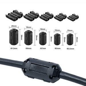 Balin Hot Bán khuyến mại giá <span class=keywords><strong>EMI</strong></span> đàn áp <span class=keywords><strong>Ferrite</strong></span> che chắn chia cáp điện từ Core cho kích thước tùy chỉnh Cáp - Product Image 4