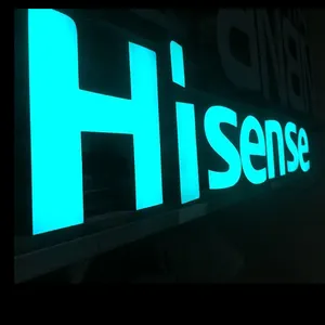 Hisense रचनात्मक विज्ञापन नाम आउटडोर साइन प्रकाश के लिए एलईडी प्रकाश कस्टम साइन साइन बोर्ड
