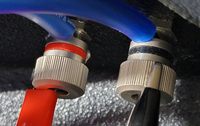 Bevenbi Bornes de connexion plaquées or en cuivre au tellurure pur, prise banane 4 mm, bornes audio pour amplificateur de haut-parleur Hi-Fi