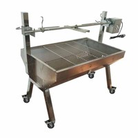 Prix direct usine – Grand rôtissoire à gaz en acier inoxydable pour porc, agneau, barbecue, broche, grill