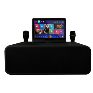 CHHCKARAOKE KV-M11 Home Theatre Karaoke Machine 10.1-inch Capacitive Touch Screen for V5.3 Voice Control 2 Built-in Mics - Product Image 1