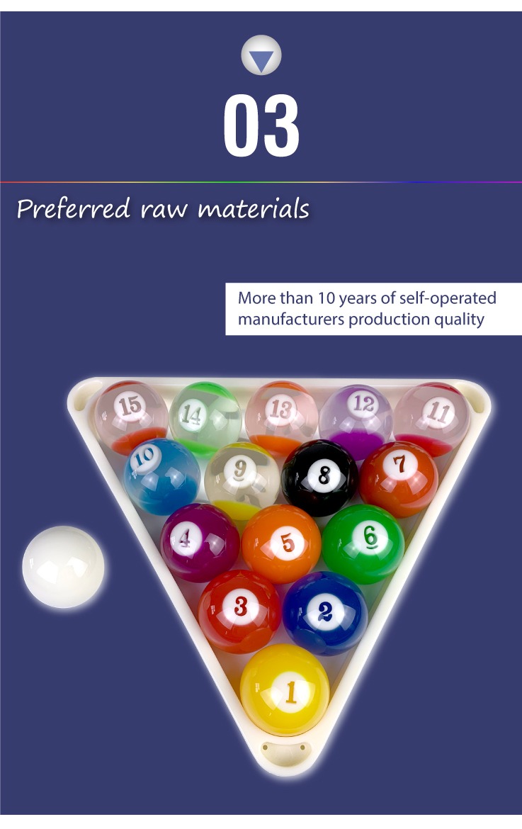 Transparent Crystal Billiard Pool Balls Set 57.2mm - OEM